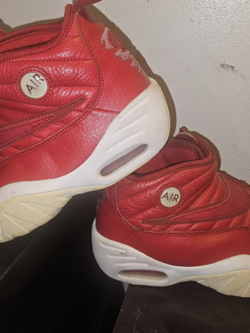 Nike Ndestrukt Red Kids High-Top Athletic Shoes -
